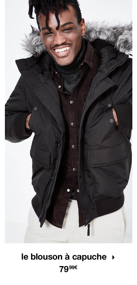 le blouson à capuche 79,99€